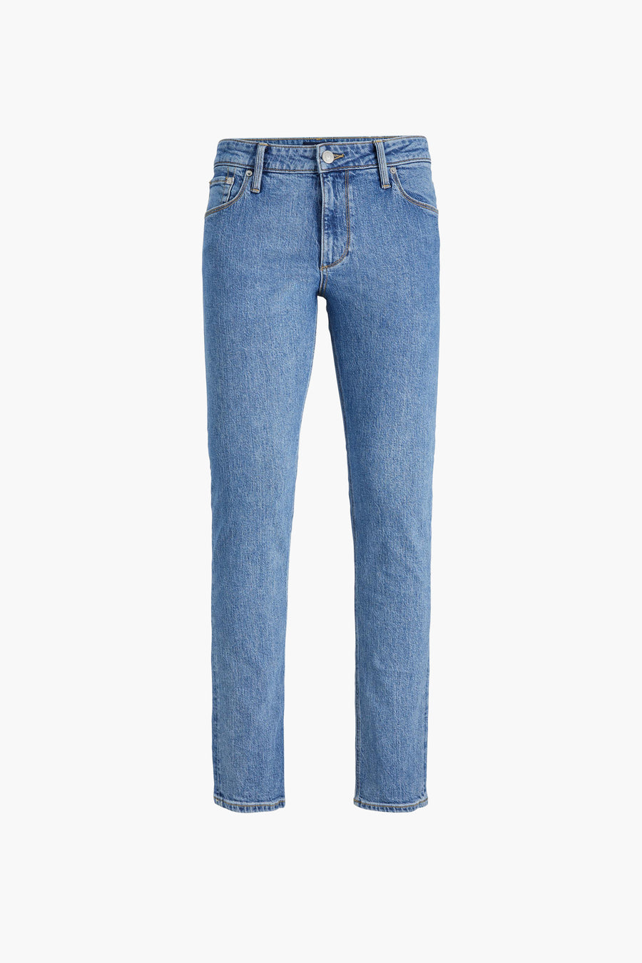 Straight jeans - mid blue denim