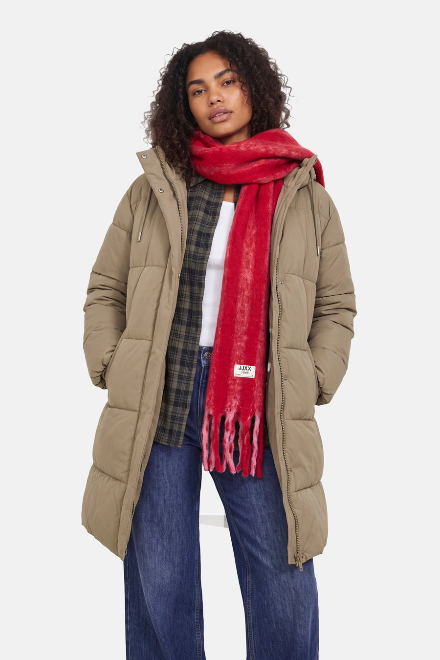 Wintersjaals rood - JJXX