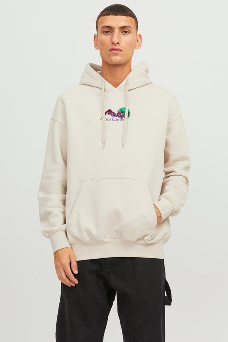 Sweater met kap Ecru - ORIGINALS BY JACK & JONES