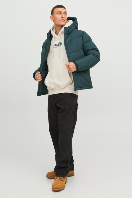 Sweater met kap Ecru - ORIGINALS BY JACK & JONES
