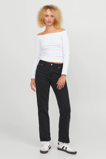Straight jeans - black denim