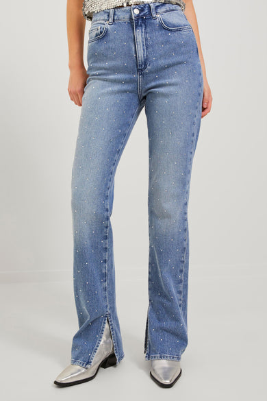 Slim jeans - mid blue denim
