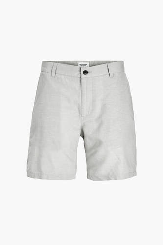 Beige short van JACK & JONES JEANS INTELLIGENCE, effen en met een klassieke pasvorm.