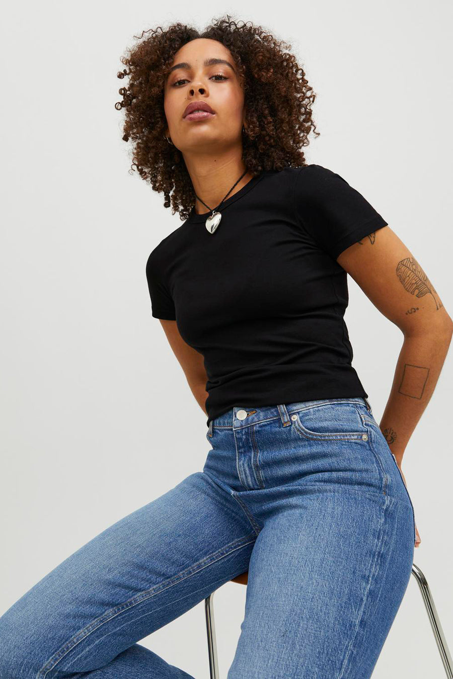 T-shirt met korte mouwen - zwart - JJXX