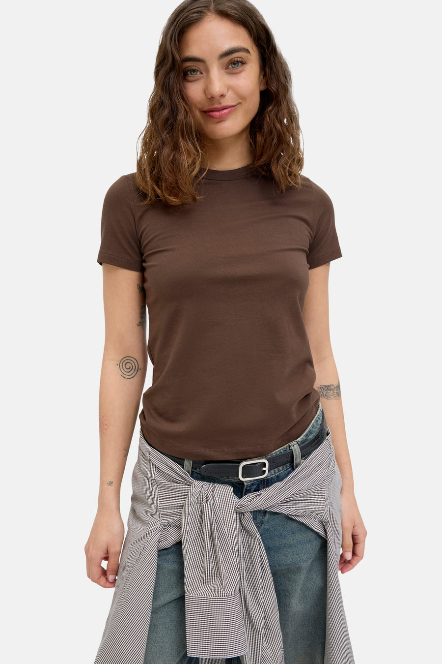 T-shirt met korte mouwen - bruin - JJXX