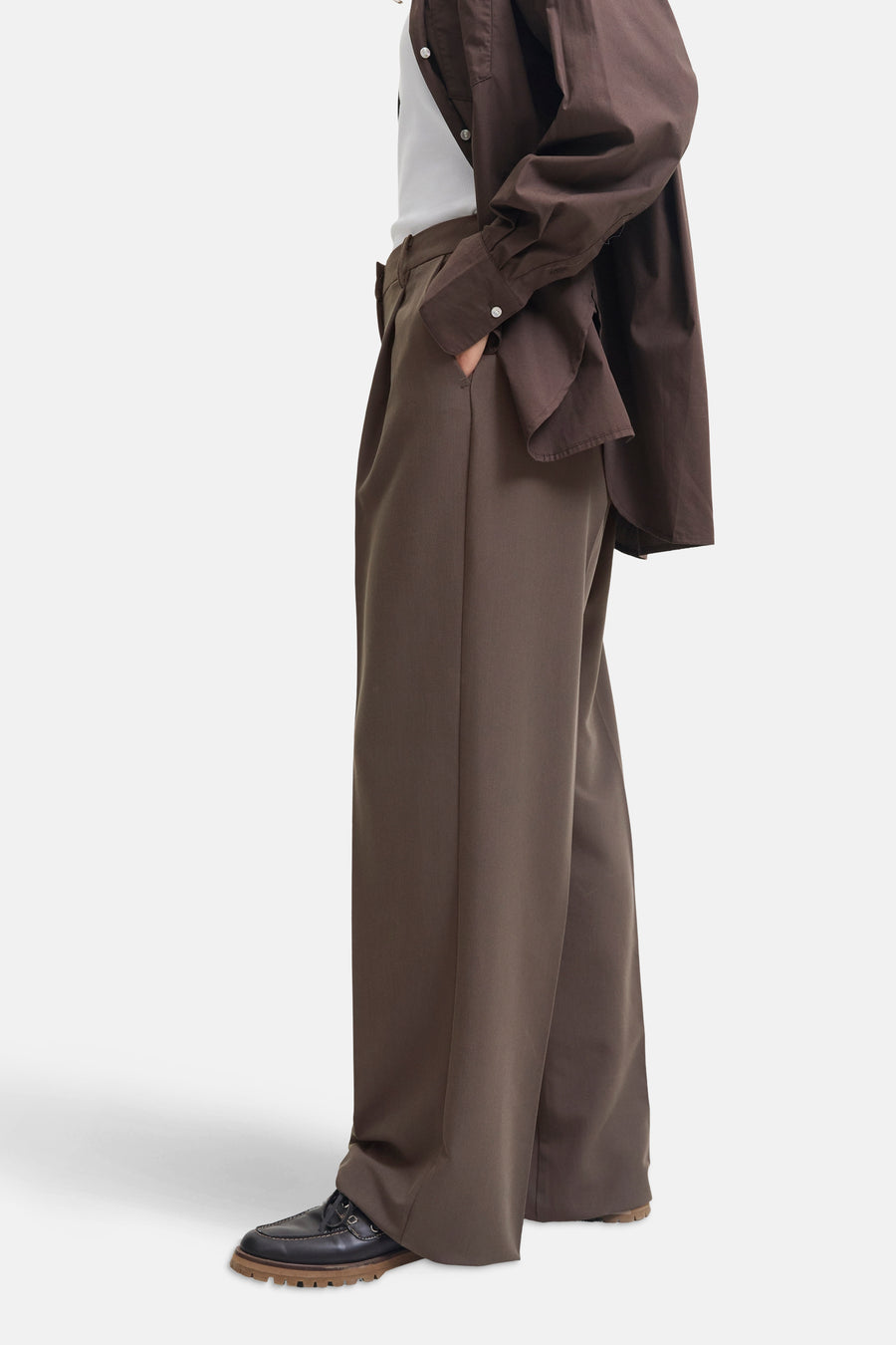 Kostuumbroek - bruin - JJXX - 4