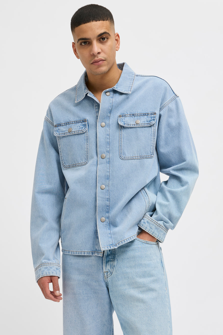 Jeanshemd light blue denim - JACK & JONES JEANS INTELLIGENCE - JACK & JONES JEANS INTELLIGENCE