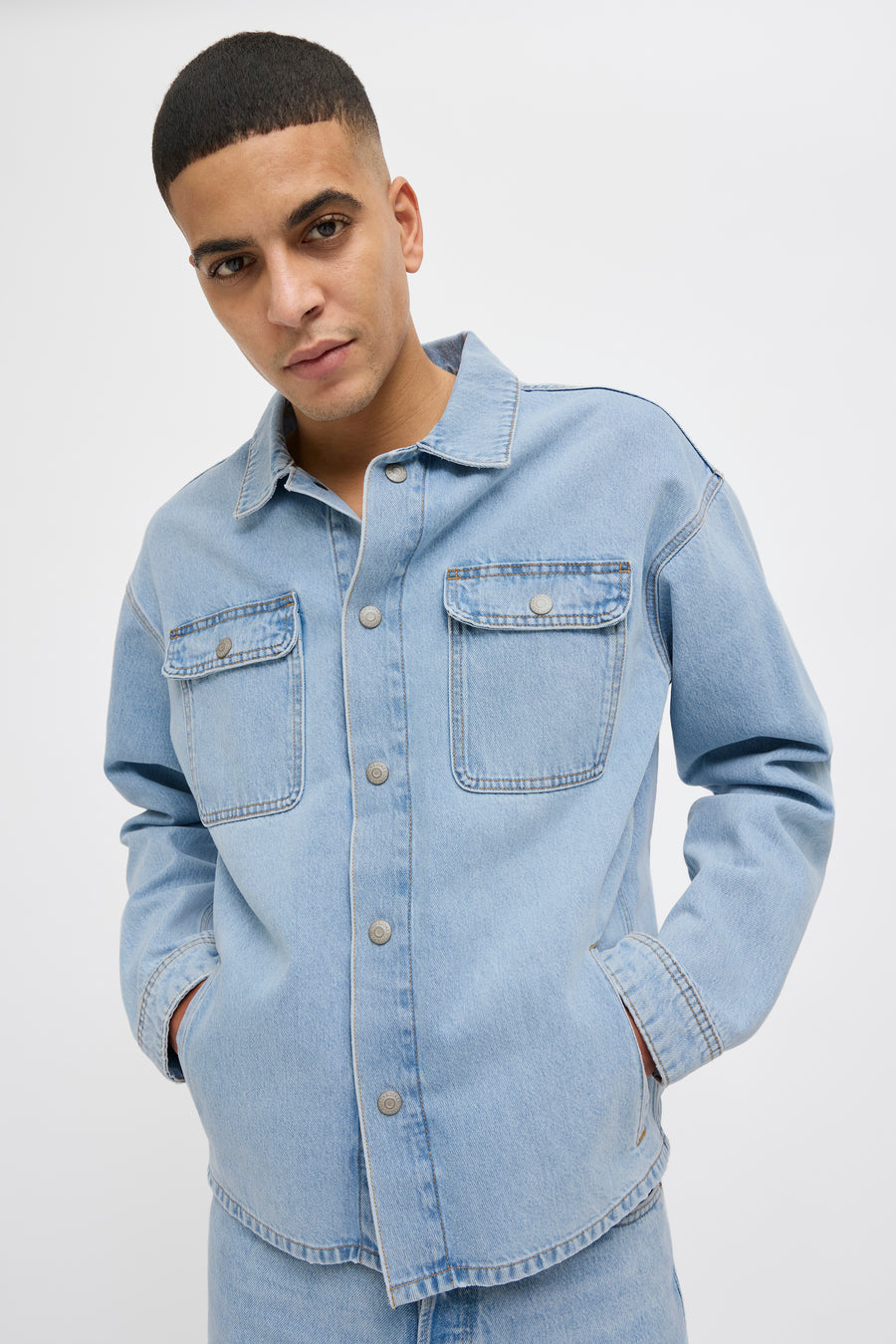 Jeanshemd light blue denim - JACK & JONES JEANS INTELLIGENCE - JACK & JONES JEANS INTELLIGENCE
