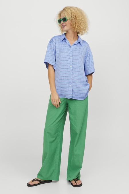 JXLINK SATIN SS SHIRT WVN