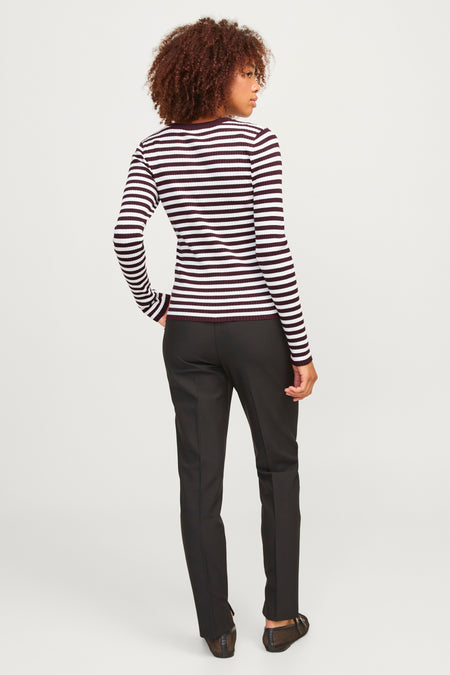 JXJODI TIGHT STRIPE CREW NECK KNIT