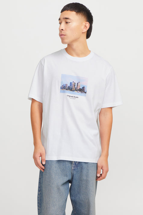 T-shirt (manches courtes) Blanc - ORIGINALS BY JACK & JONES