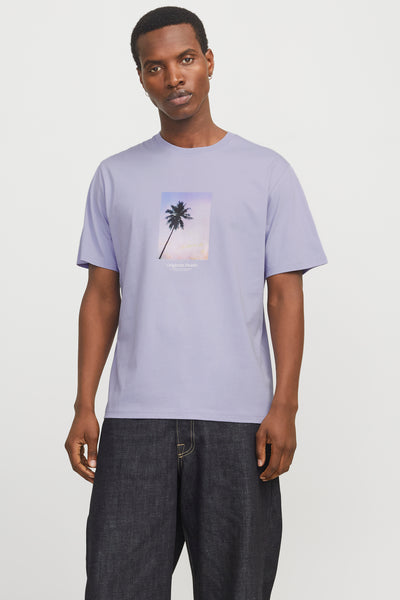 T-shirt (korte mouwen) Paars - ORIGINALS BY JACK & JONES