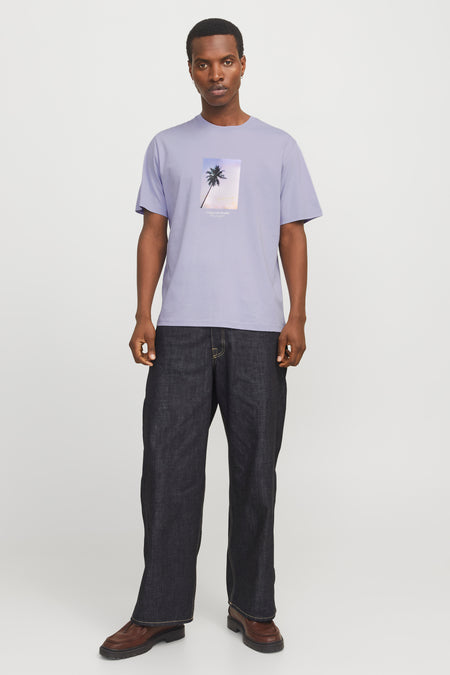 T-shirt (manches courtes) Mauve - ORIGINALS BY JACK & JONES