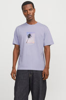 T-shirt (korte mouwen) Paars - ORIGINALS BY JACK & JONES