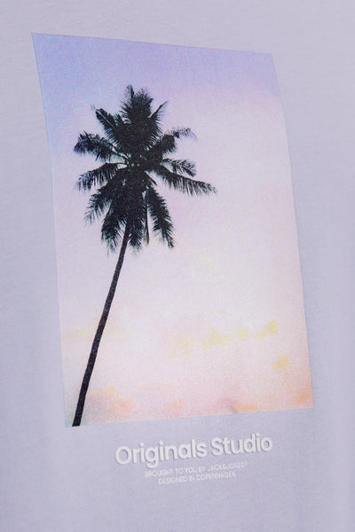 T-shirt (korte mouwen) Paars - ORIGINALS BY JACK & JONES