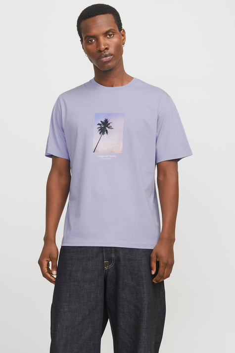 T-shirt (manches courtes) Mauve - ORIGINALS BY JACK & JONES