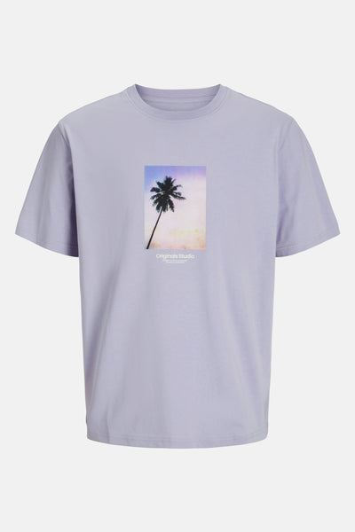 T-shirt (korte mouwen) Paars - ORIGINALS BY JACK & JONES
