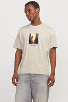 T-shirt (korte mouwen) Ecru - ORIGINALS BY JACK & JONES