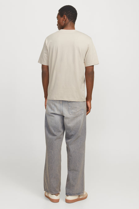 T-shirt (manches courtes) Écru - ORIGINALS BY JACK & JONES