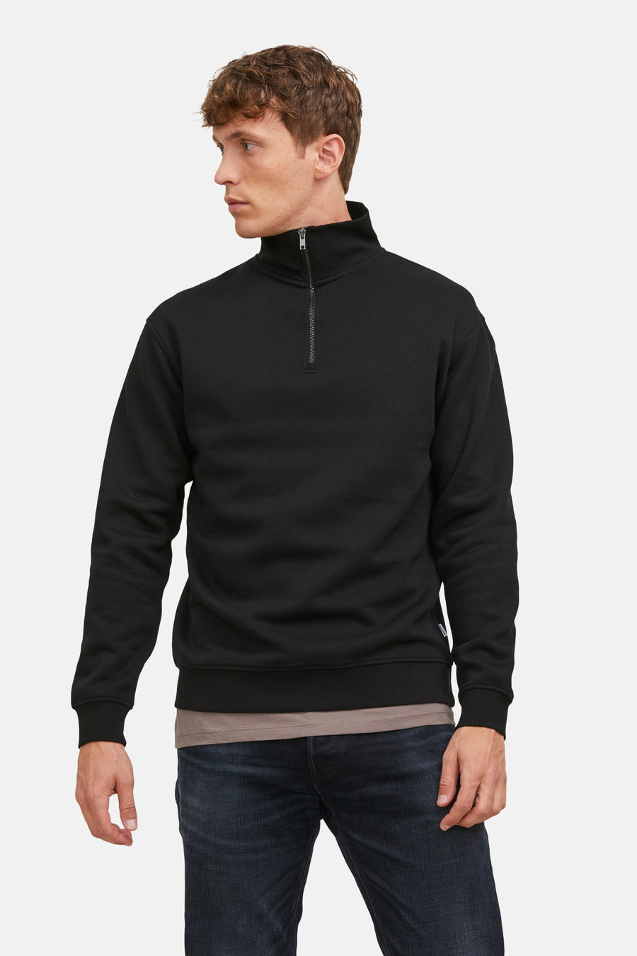 Sweat col O noir - ORIGINALS BY JACK & JONES
