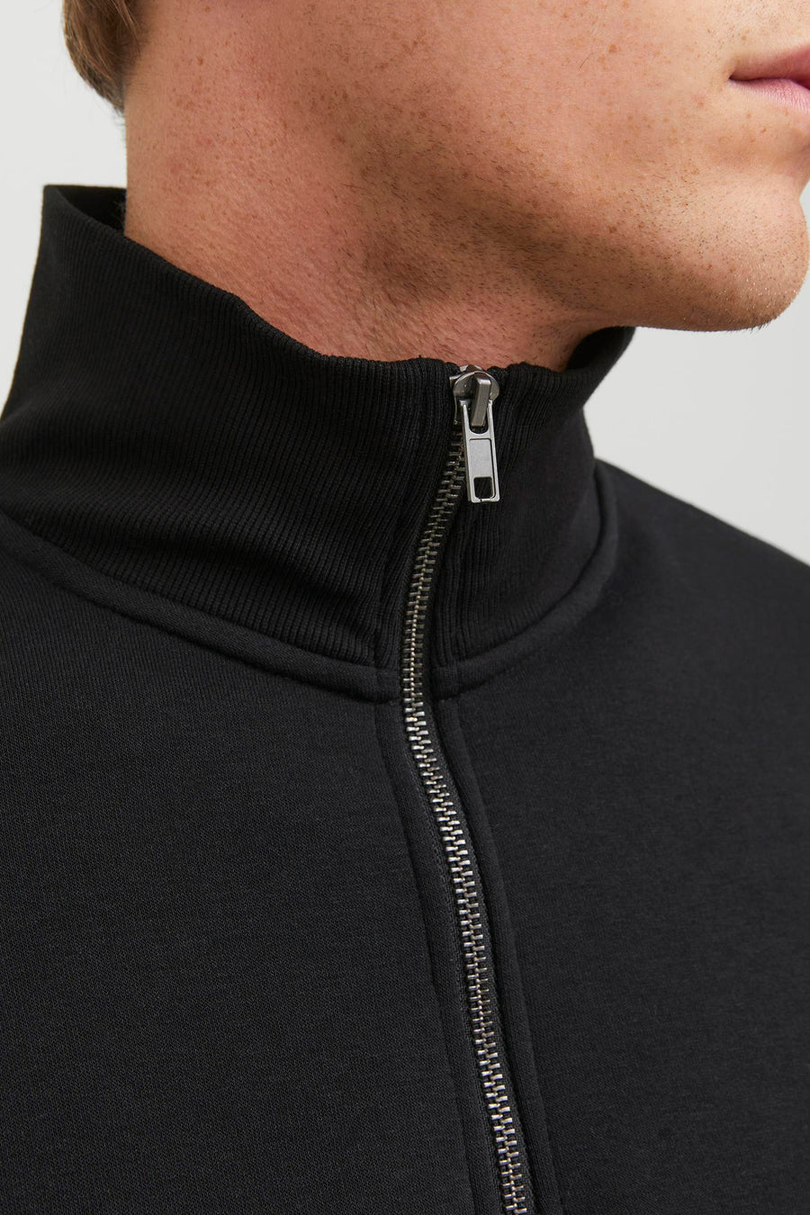 Sweat col O noir - ORIGINALS BY JACK & JONES