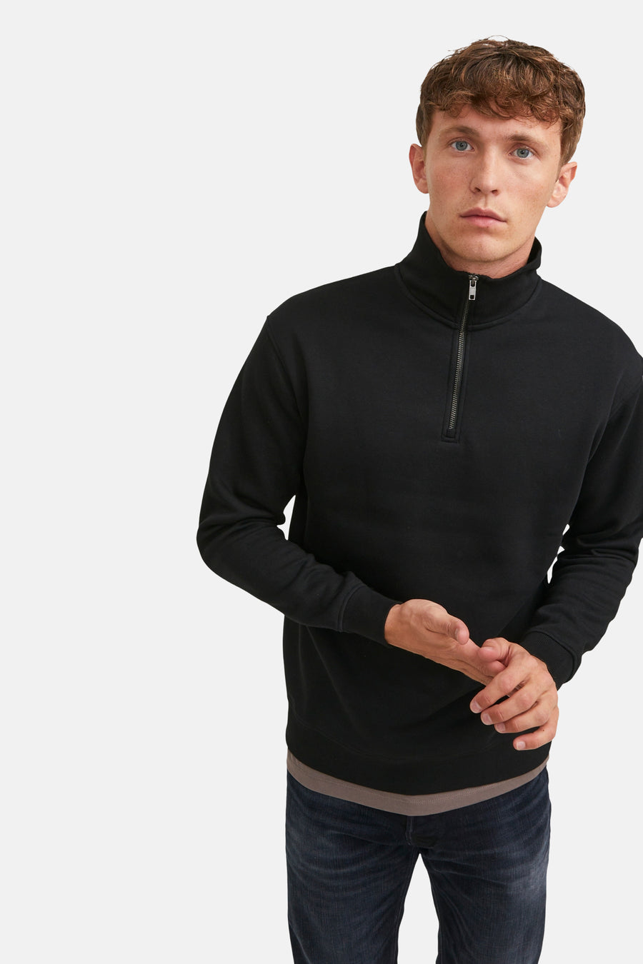Sweat col O noir - ORIGINALS BY JACK & JONES