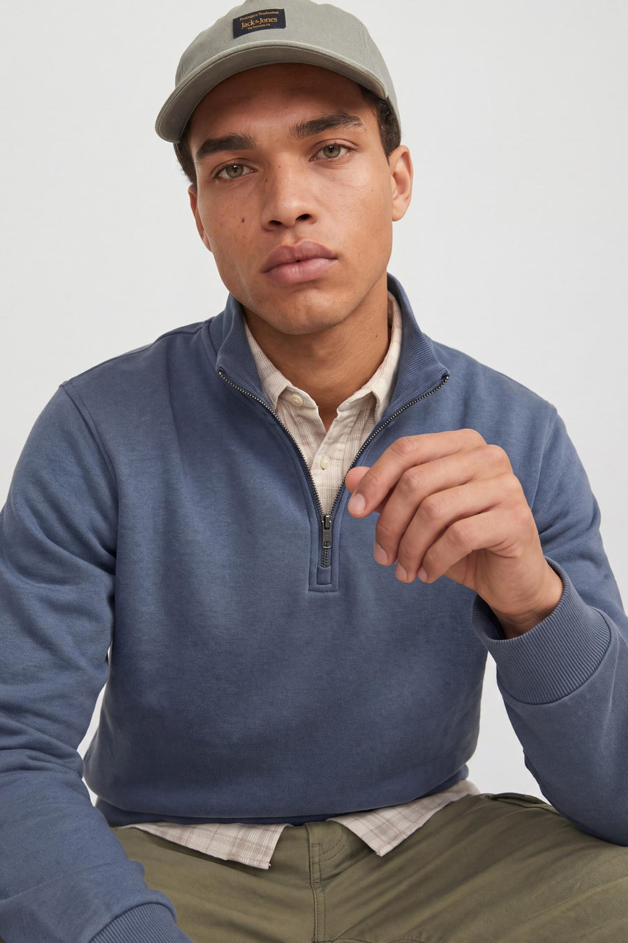 Sweat col O bleu - ORIGINALS BY JACK & JONES