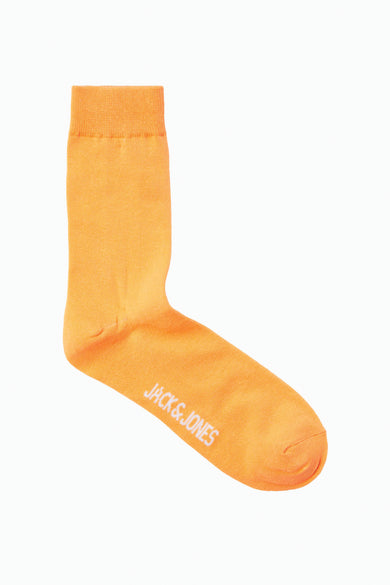 Chaussettes orange d'ACCESSORIES BY JACK & JONES, avec une subtile structure côtelée.
