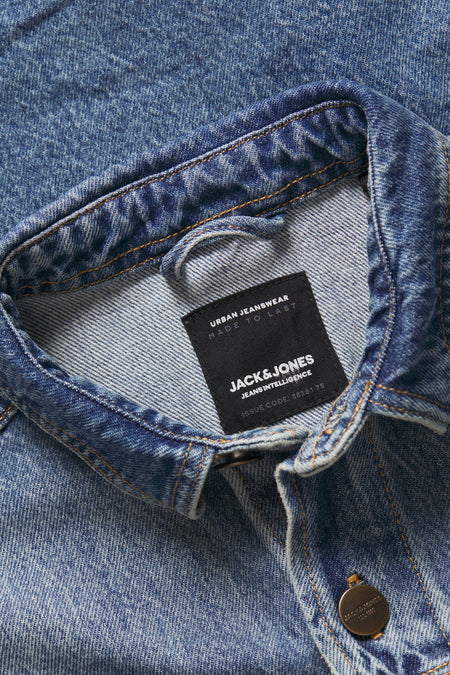 Chemise (manches longues) Mid blue denim - JACK & JONES JEANS INTELLIGENCE