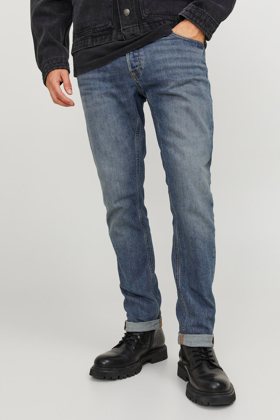 GLENN - mid blue denim - JACK & JONES JEANS INTELLIGENCE
