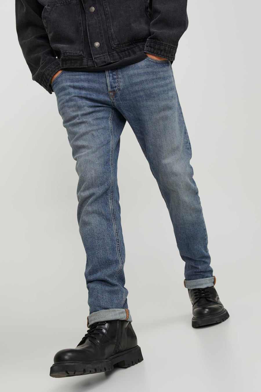 GLENN - mid blue denim - JACK & JONES JEANS INTELLIGENCE