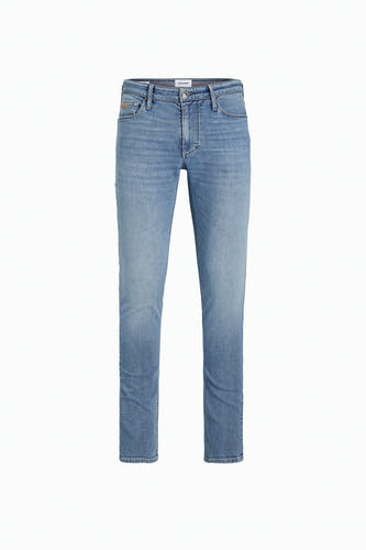 Lichtblauwe skinny jeans van JACK & JONES JEANS INTELLIGENCE, met een effen denim textuur.