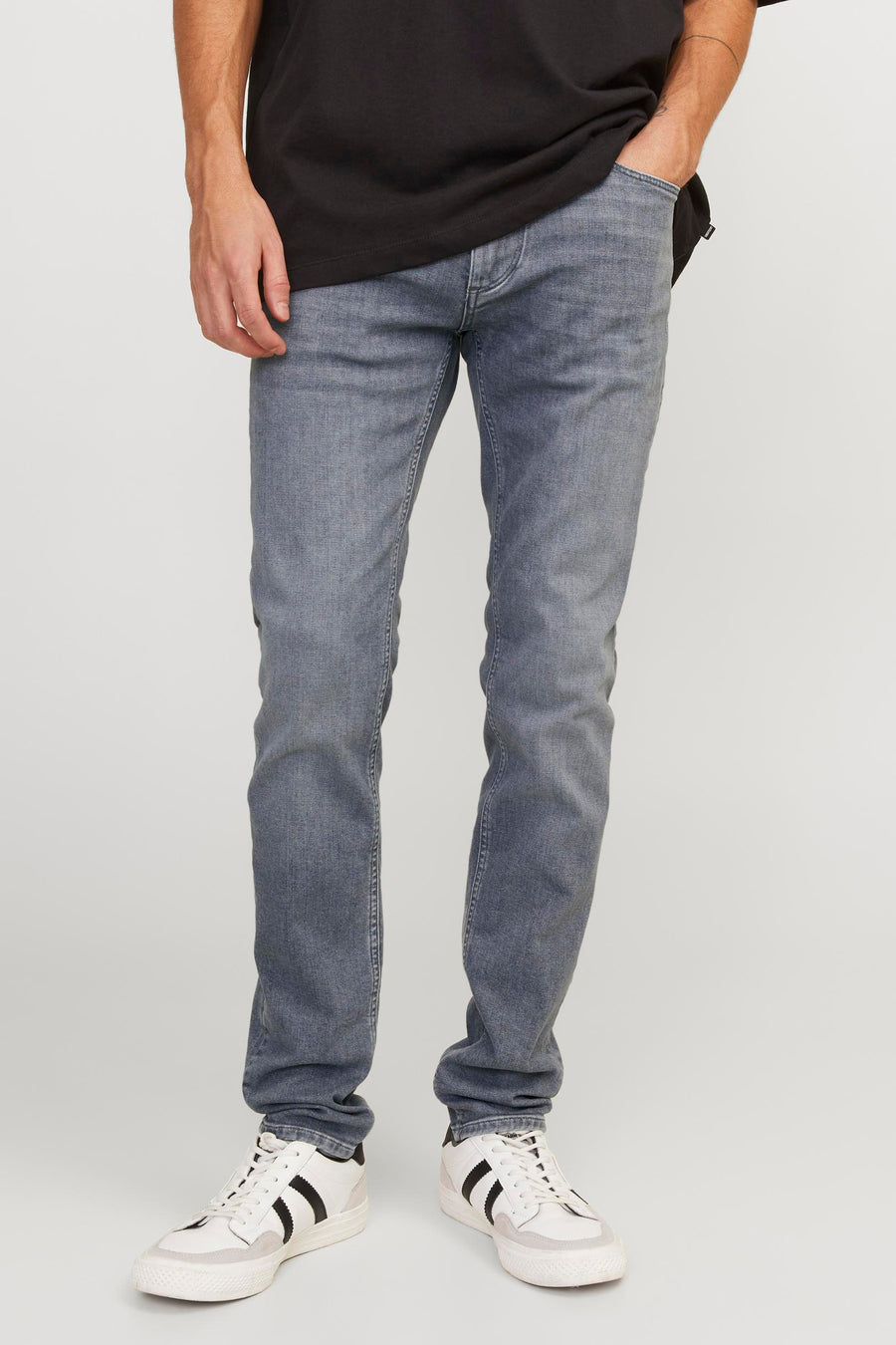 LIAM - mid grey denim - JACK & JONES JEANS INTELLIGENCE