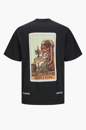 Heren tops t-shirt print korte mouw - noir