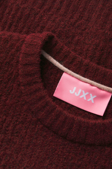 Pull met ronde hals - Bordeaux