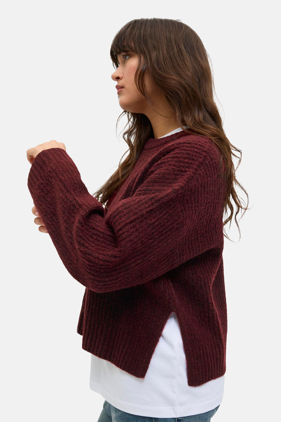 Pull met ronde hals - Bordeaux - JJXX - 6