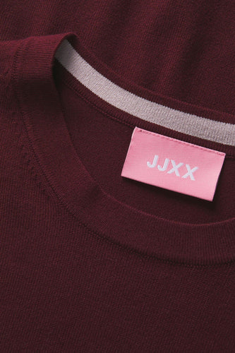 Pull met ronde hals - rood - JJXX