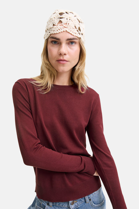JXCARA COMFY CREW NECK KNIT NOOS