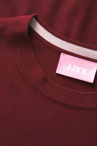 Pull met ronde hals - rood - JJXX