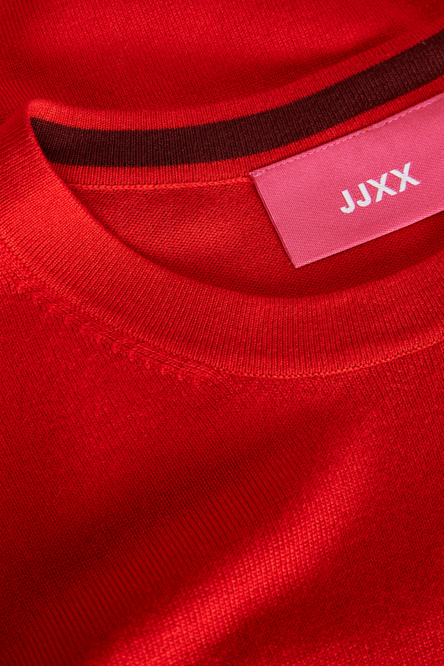 Pull met ronde hals - rood - JJXX