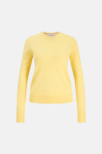 Pull jaune à col rond de JJXX, de couleur unie et à manches longues.