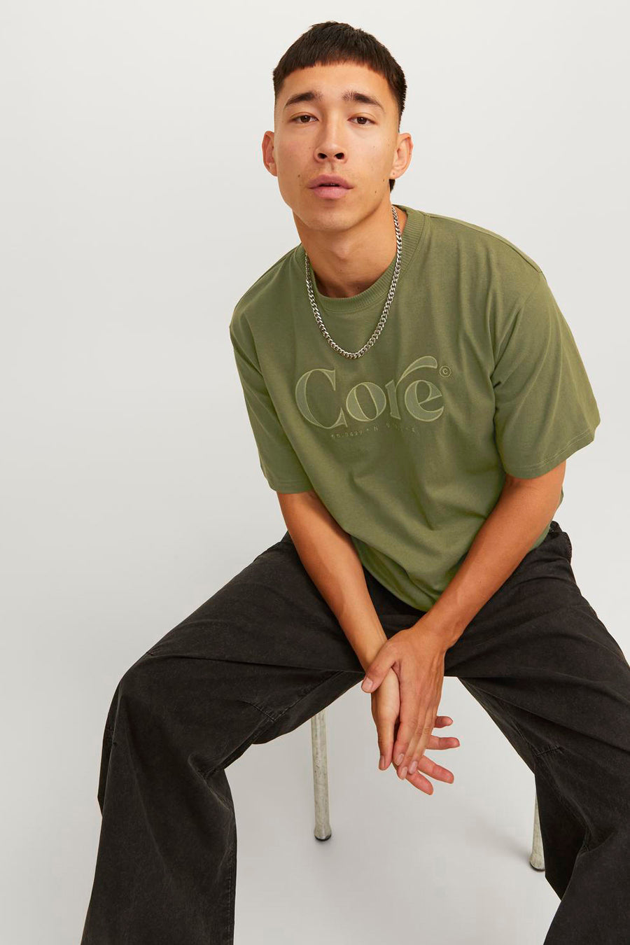 T-shirt met korte mouwen - groen - CORE BY JACK & JONES