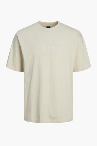 T-shirt met korte mouwen - ecru - CORE BY JACK & JONES