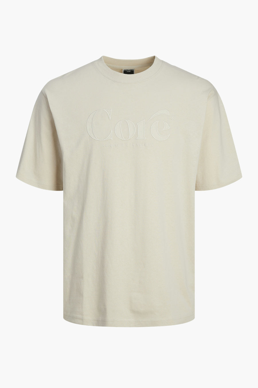T-shirt met korte mouwen - ecru - CORE BY JACK & JONES
