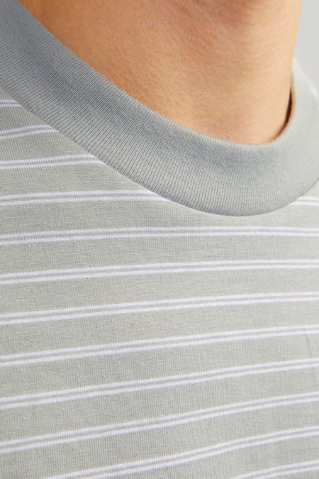 JCOTANICAL STRIPE TEE SS CREW NECK