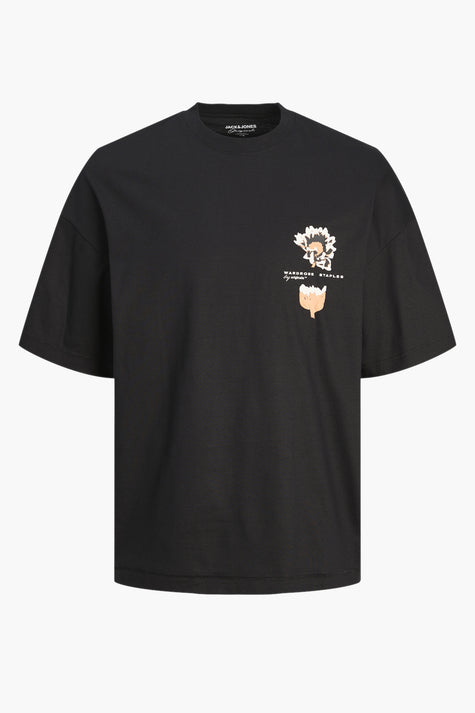T-shirt (korte mouwen) Zwart - ORIGINALS BY JACK & JONES