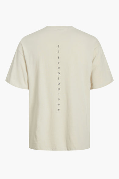 T-shirt (manches courtes) Écru - ORIGINALS BY JACK & JONES
