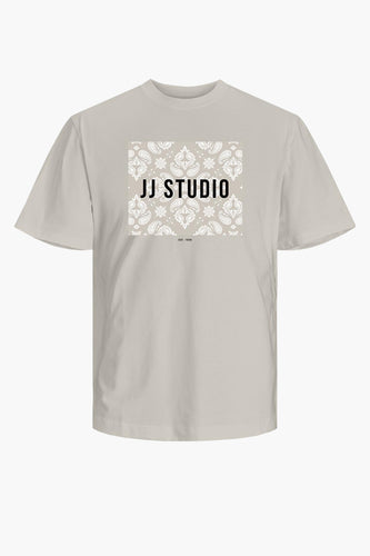 T-shirt met korte mouwen - beige - ORIGINALS BY JACK & JONES