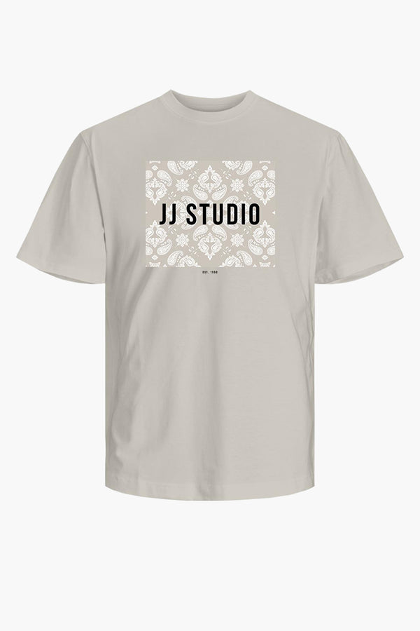 T-shirt (korte mouwen) Beige - ORIGINALS BY JACK & JONES