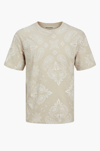 T-shirt met korte mouwen - ecru - ORIGINALS BY JACK & JONES